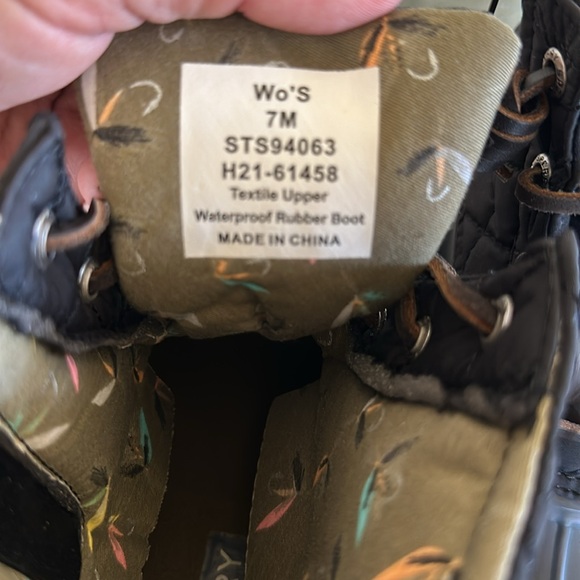 Women’s sperry topsider waterproof rubber boot - Picture 4 of 12